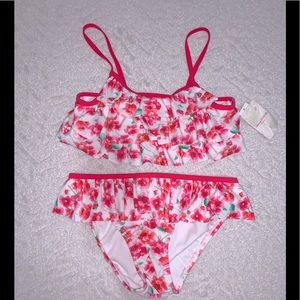 NWT Tommy Bahama Kids Floral 2 Piece Swimsuit